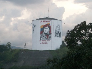 Chavez Mural at Water Tank mural from Cuartel de Montana