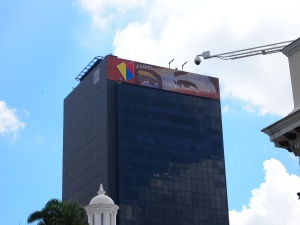 Eyes of Chavez at Banco de Venezuela